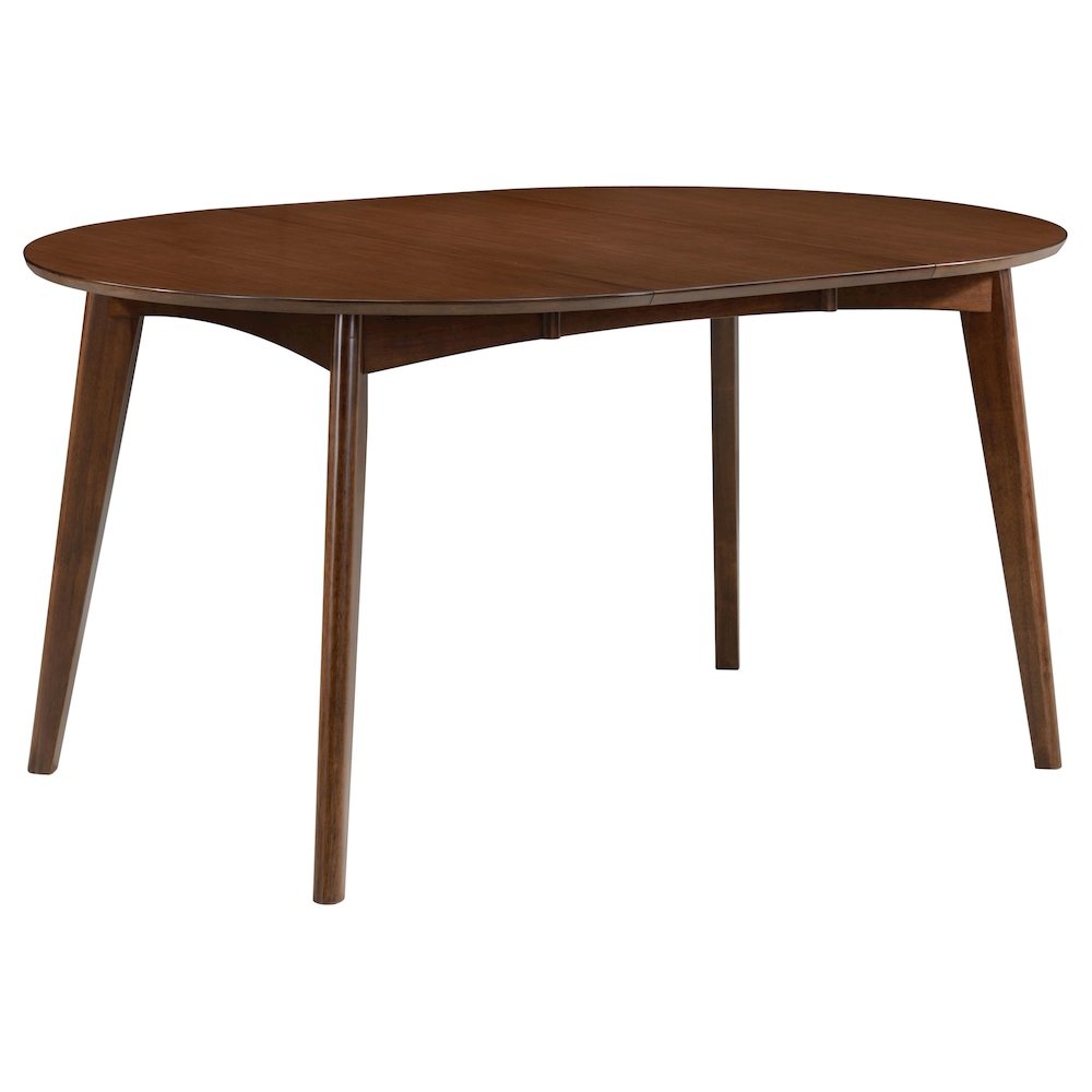 Jedda 5-piece Oval Dining Table Set Dark Walnut. Picture 2