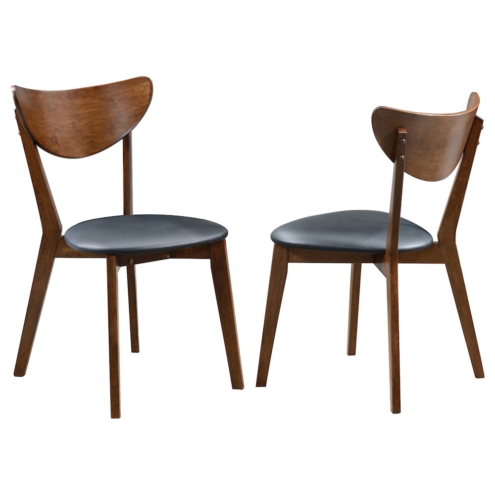 Jedda Wood Dining Side Chair Dark Walnut (Set of 2). Picture 1