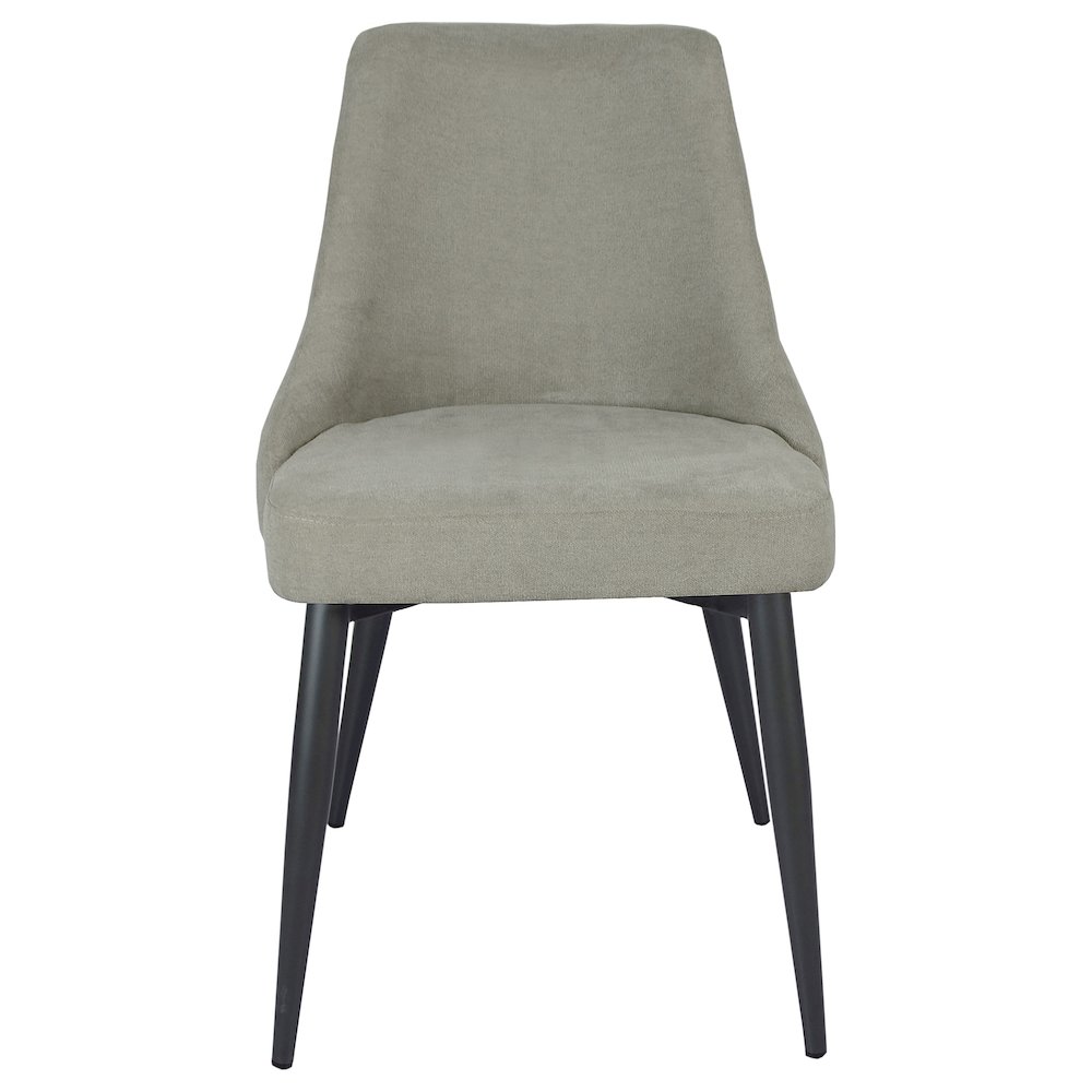 Cosmo Upholstered Dining Side Chair Light Grey (Set of 2). Picture 4