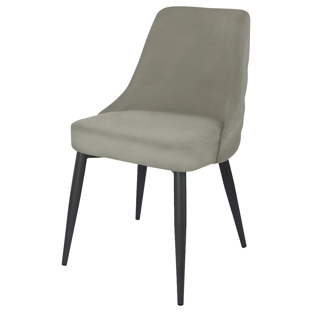 Cosmo Upholstered Dining Side Chair Light Grey (Set of 2). Picture 5