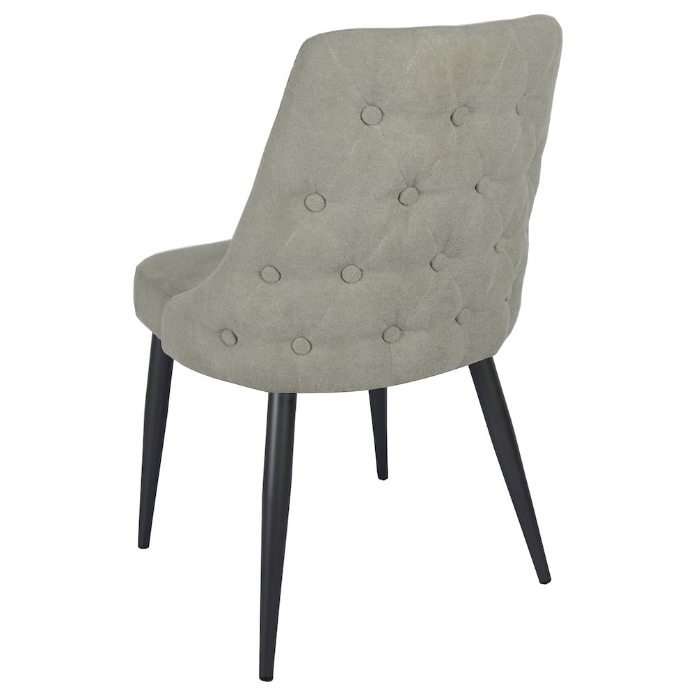 Cosmo Upholstered Dining Side Chair Light Grey (Set of 2). Picture 7