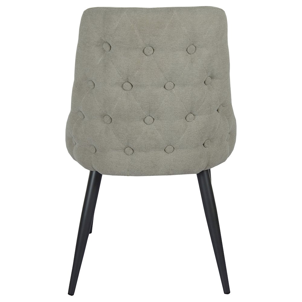 Cosmo Upholstered Dining Side Chair Light Grey (Set of 2). Picture 8