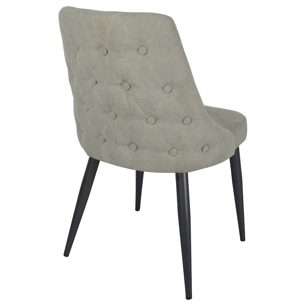 Cosmo Upholstered Dining Side Chair Light Grey (Set of 2). Picture 9