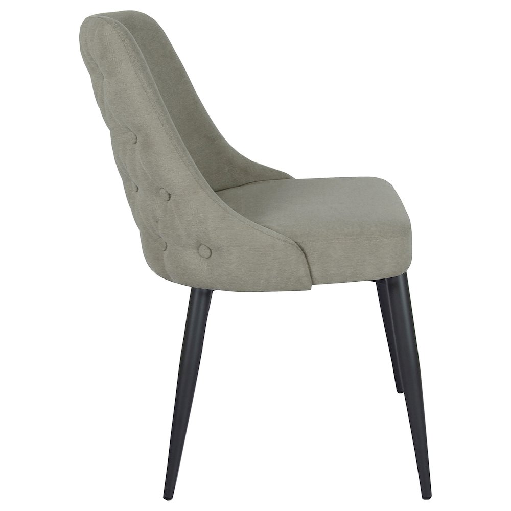Cosmo Upholstered Dining Side Chair Light Grey (Set of 2). Picture 10