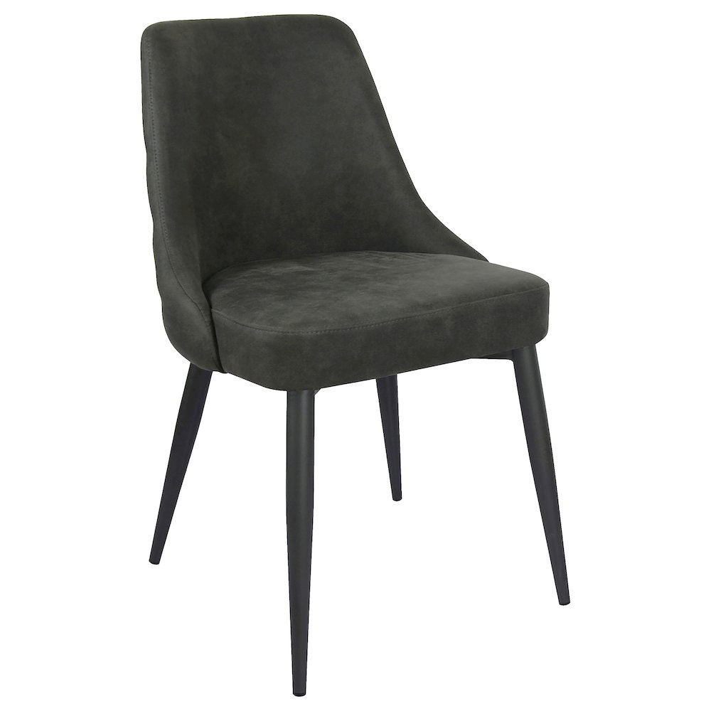 Cosmo Upholstered Dining Side Chair Grey (Set of 2). Picture 3