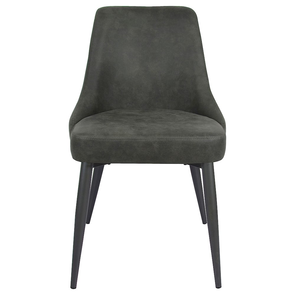 Cosmo Upholstered Dining Side Chair Grey (Set of 2). Picture 4
