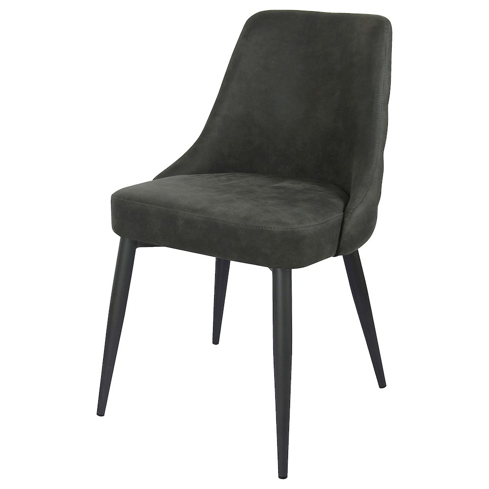 Cosmo Upholstered Dining Side Chair Grey (Set of 2). Picture 5