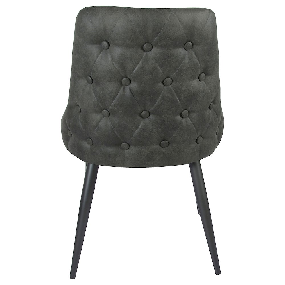 Cosmo Upholstered Dining Side Chair Grey (Set of 2). Picture 8