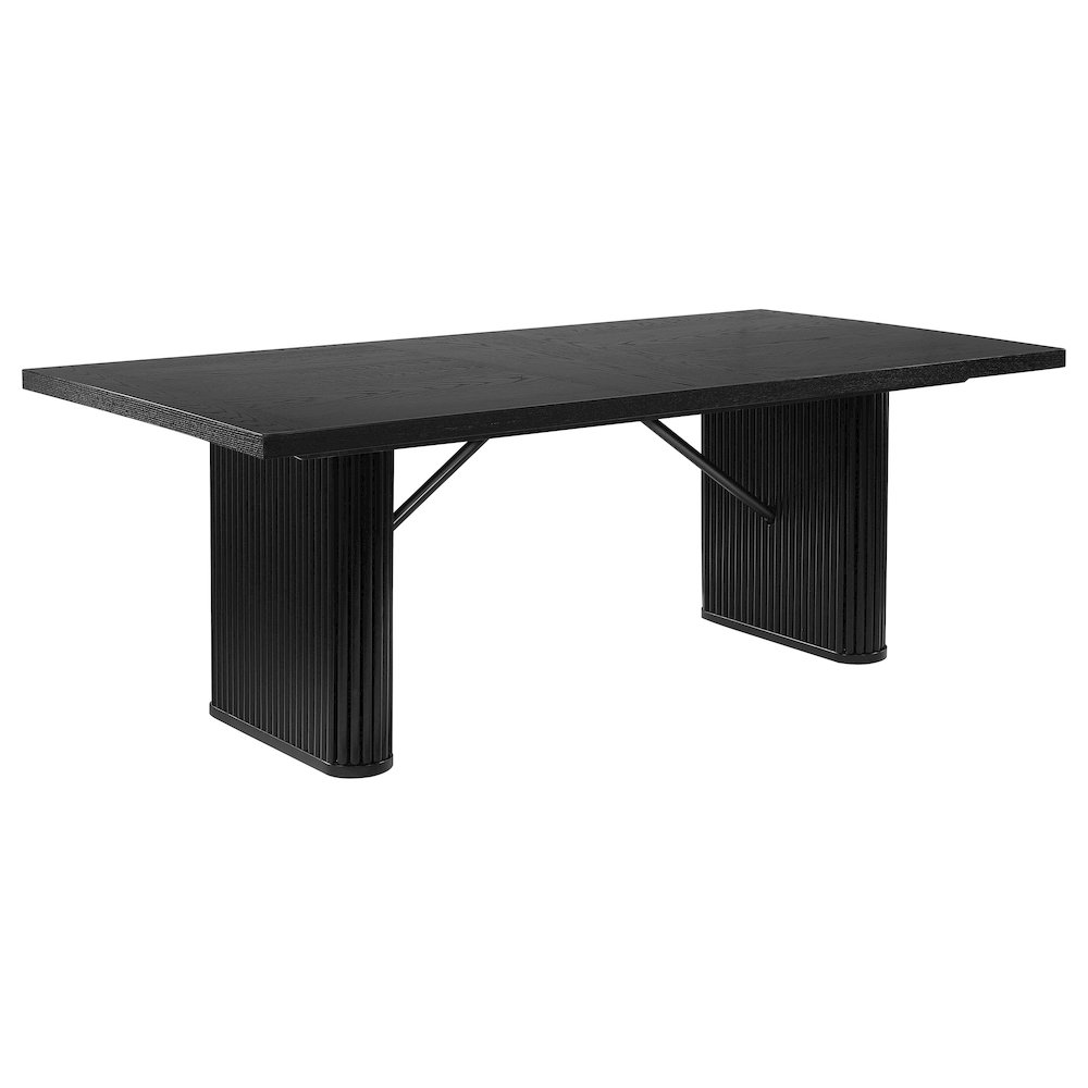 Catherine 5-piece Rectangular Dining Table Set Black. Picture 3