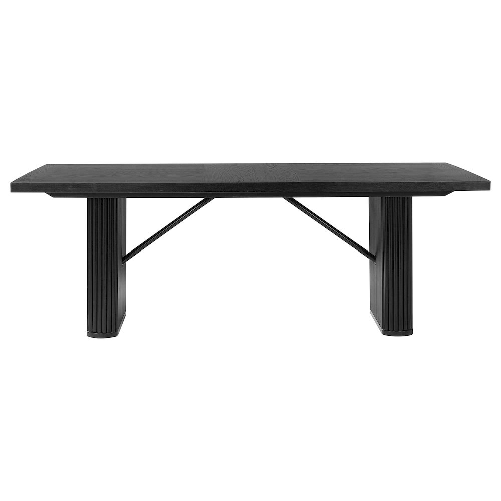 Catherine 5-piece Rectangular Dining Table Set Black. Picture 4