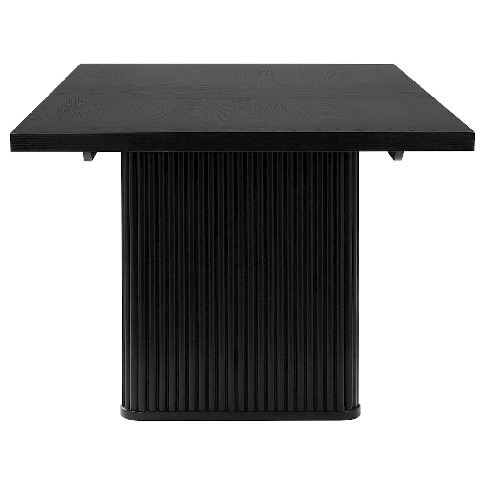 Catherine 7-piece Rectangular Dining Table Set Black. Picture 5