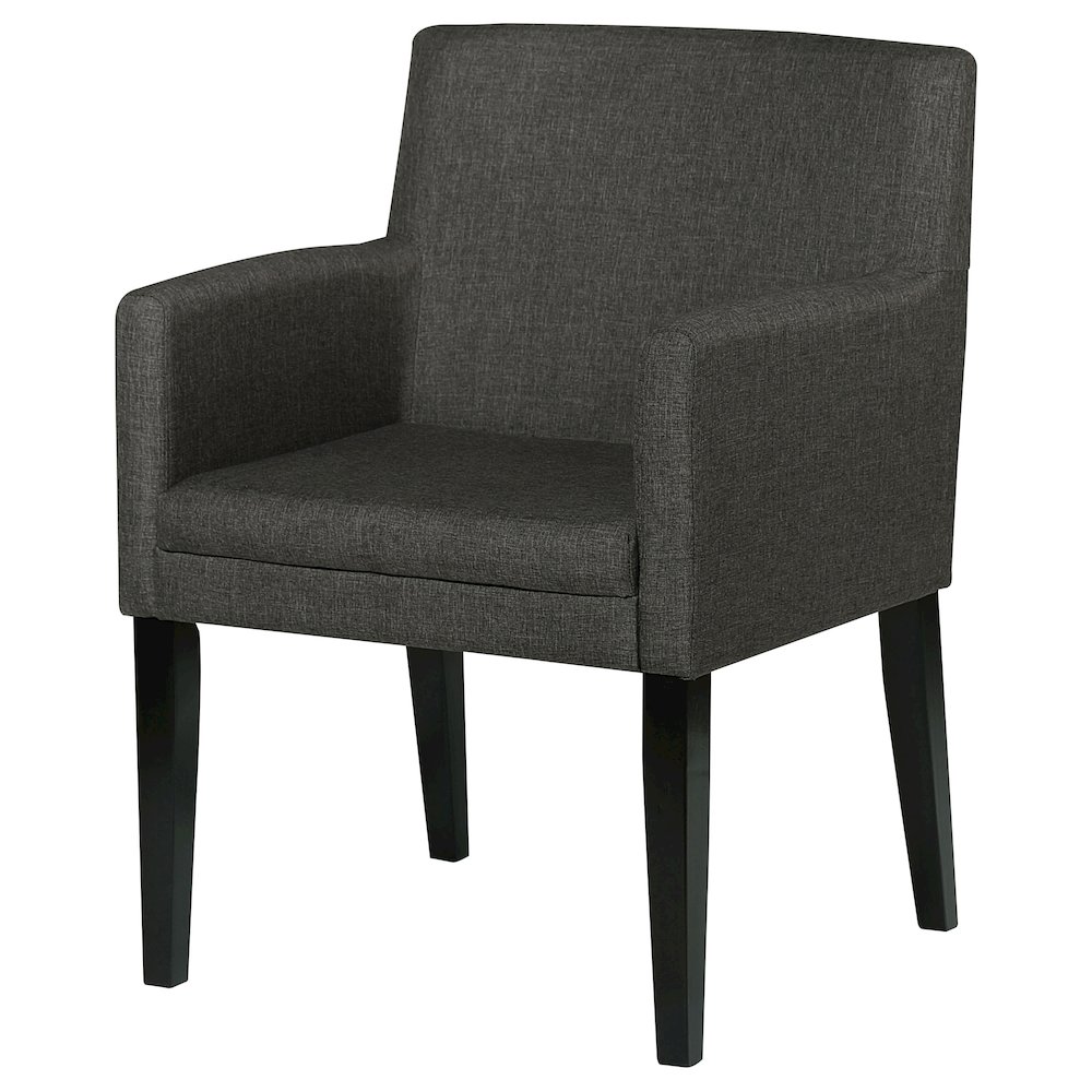Catherine Upholstered Dining Arm Chair Grey (Set of 2). Picture 5