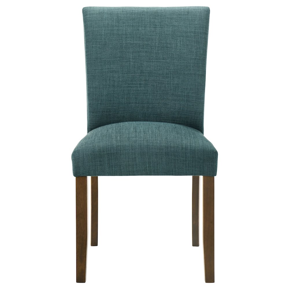 Cantley Upholstered Dining Side Chair Teal Blue (Set of 2). Picture 4