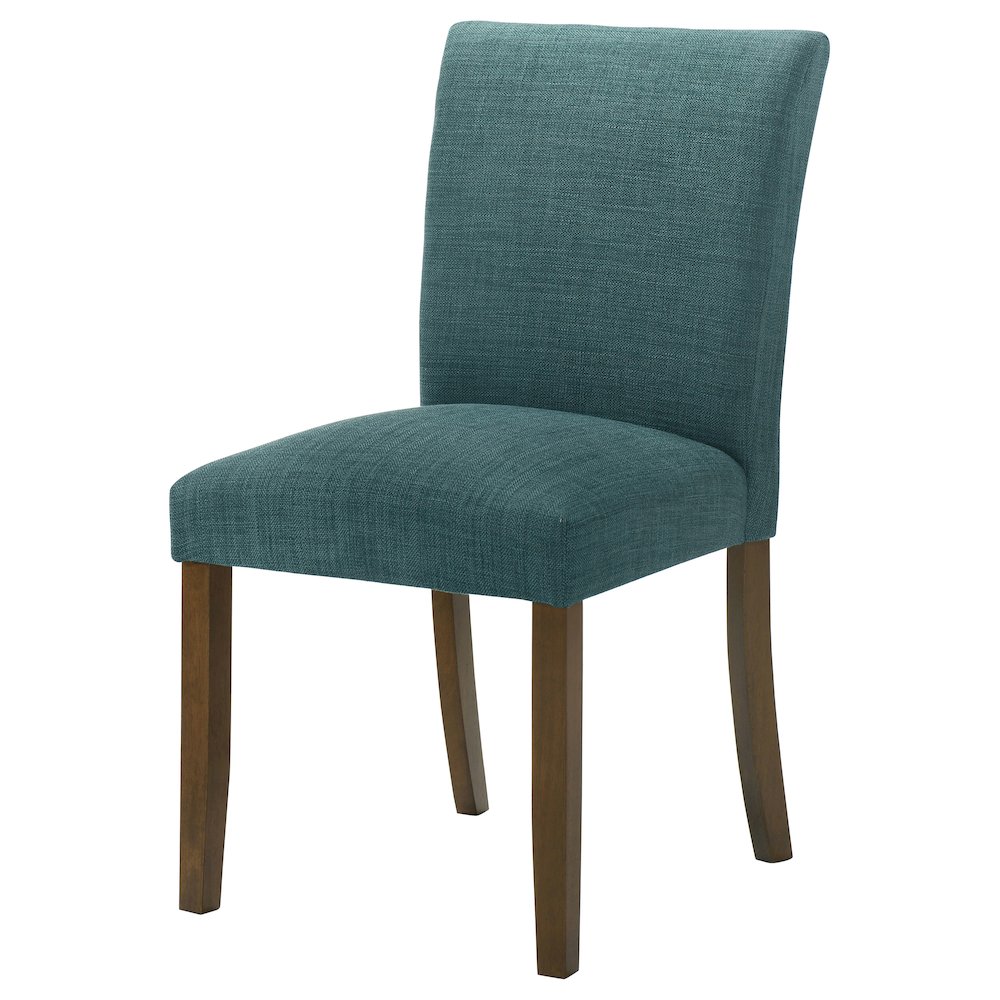 Cantley Upholstered Dining Side Chair Teal Blue (Set of 2). Picture 5