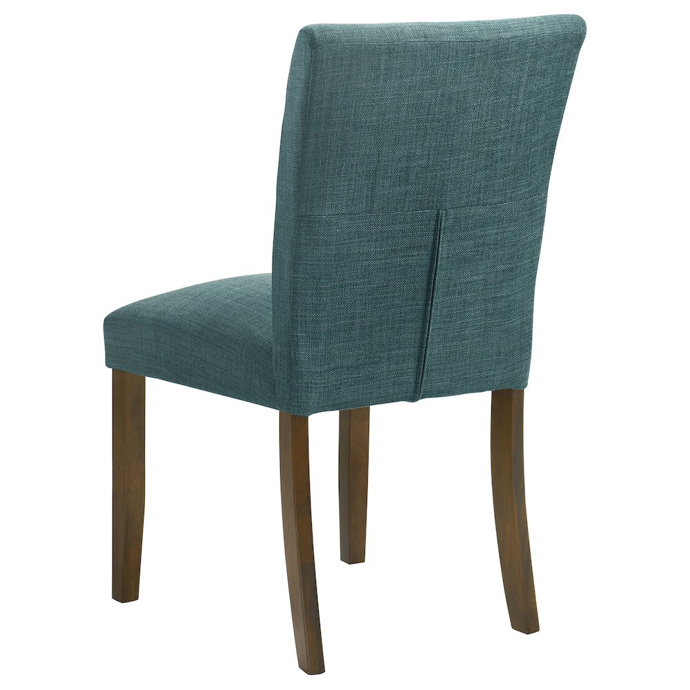 Cantley Upholstered Dining Side Chair Teal Blue (Set of 2). Picture 7