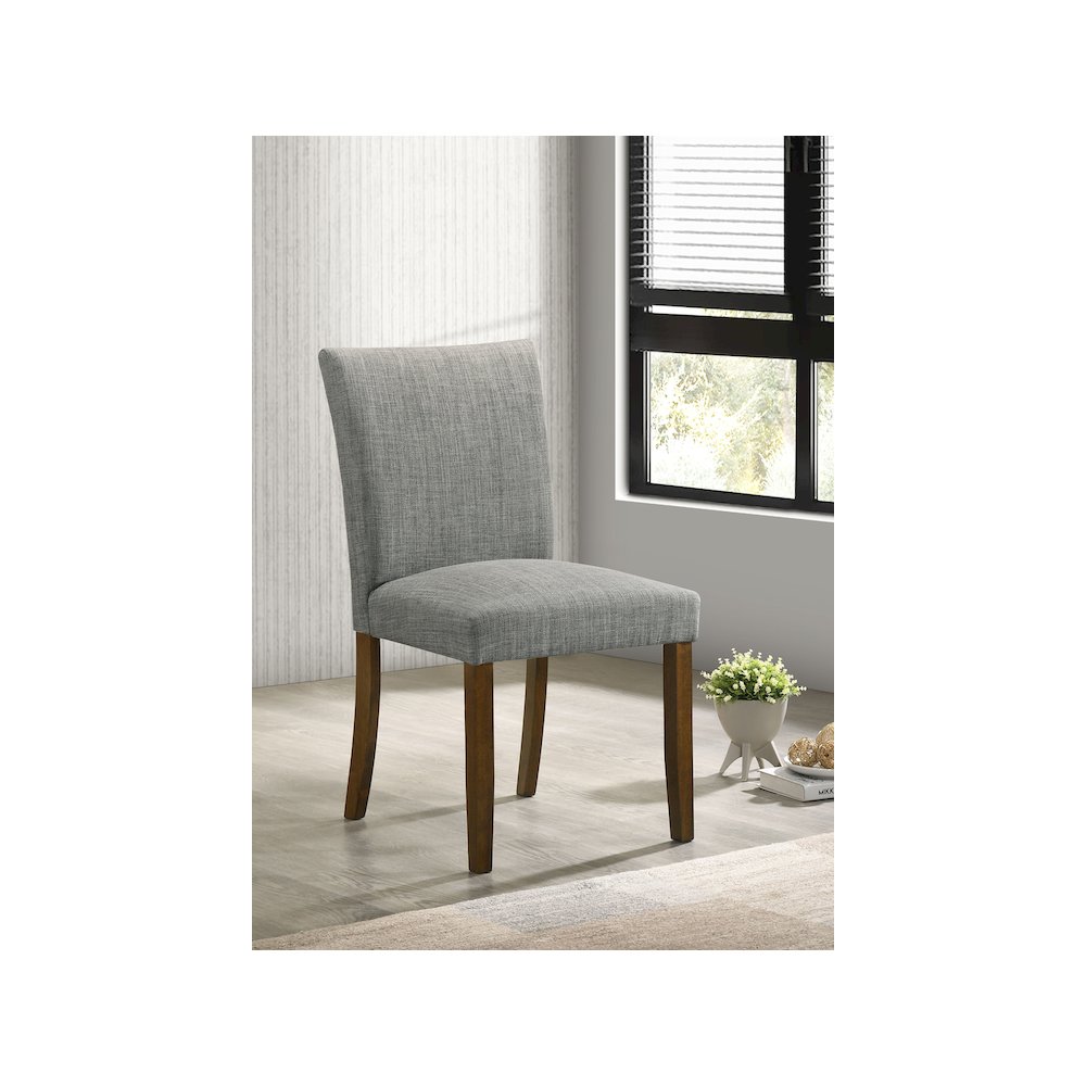 Cantley Upholstered Dining Side Chair Grey (Set of 2). Picture 10