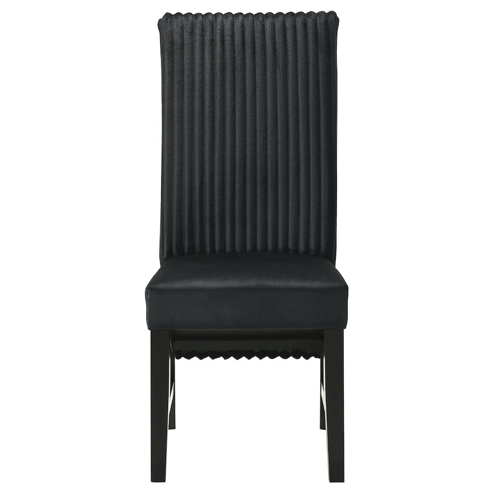 Barrand Upholstered Dining Side Chair Black (Set of 2). Picture 4