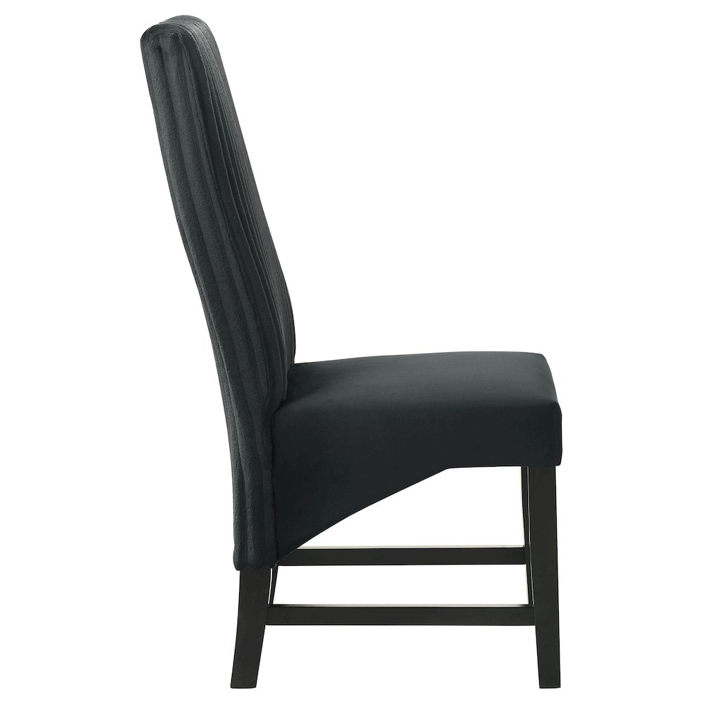 Barrand Upholstered Dining Side Chair Black (Set of 2). Picture 9