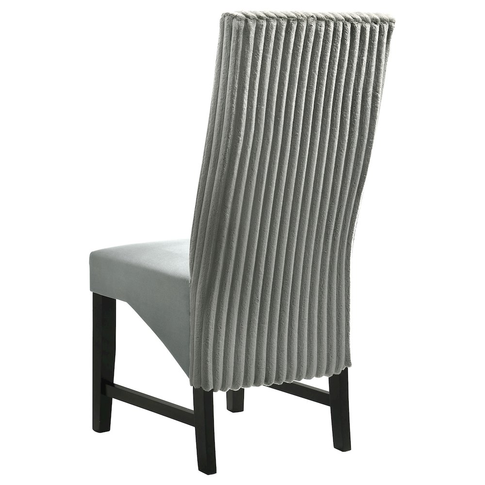 Barrand Upholstered Dining Side Chair Grey (Set of 2). Picture 7
