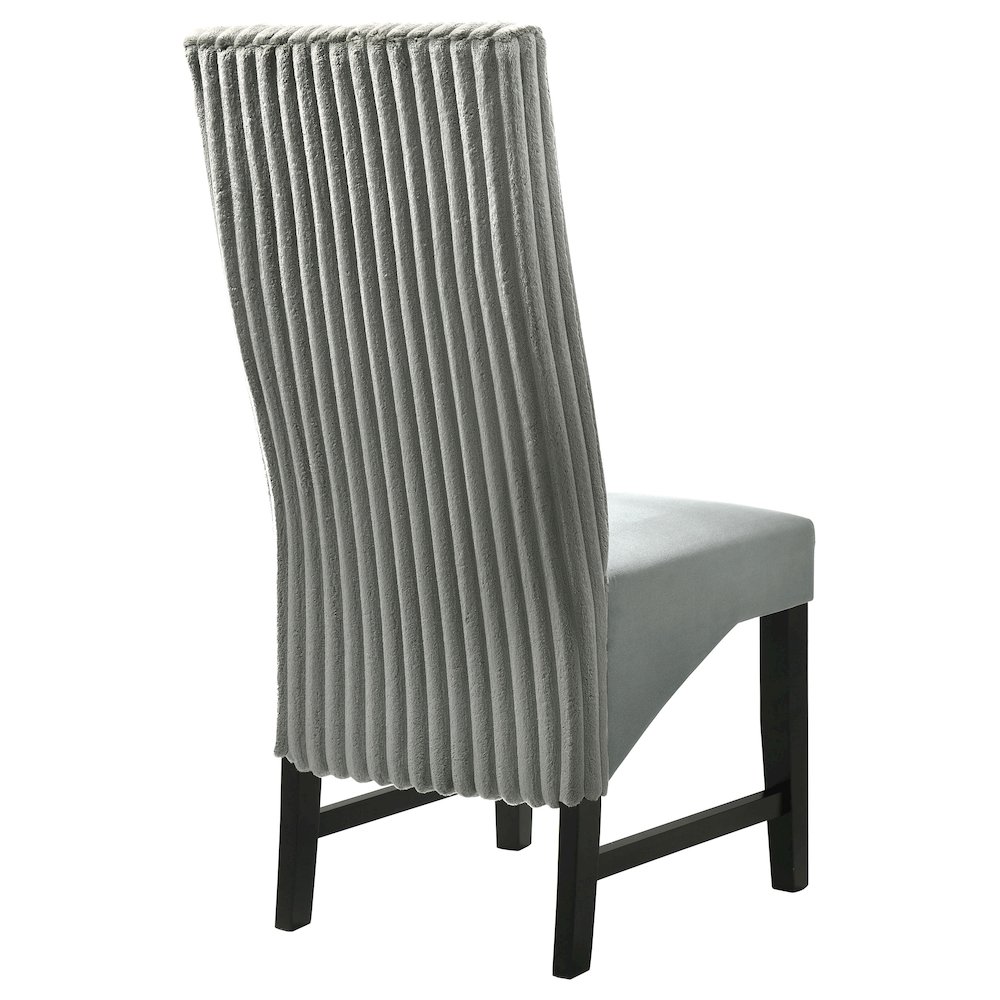 Barrand Upholstered Dining Side Chair Grey (Set of 2). Picture 8