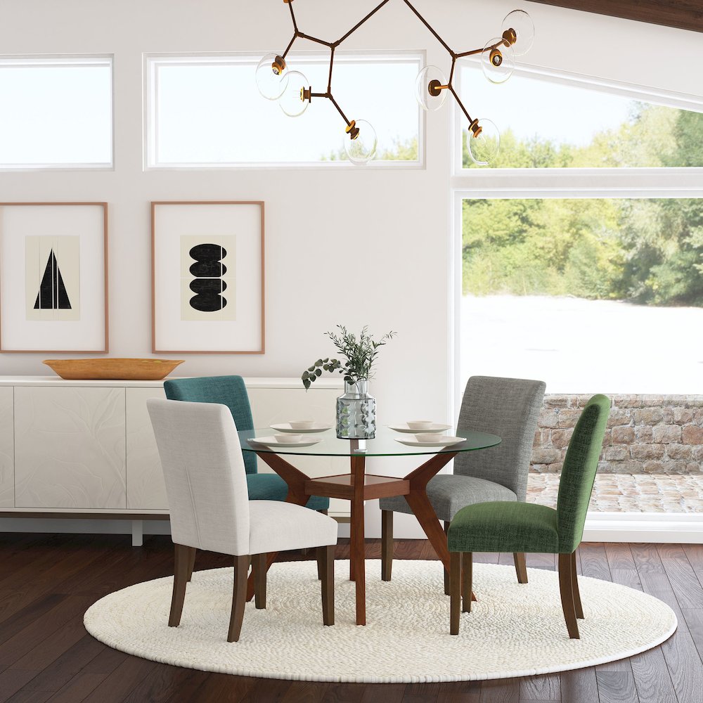 Cantley Upholstered Dining Side Chair Beige (Set of 2). Picture 14