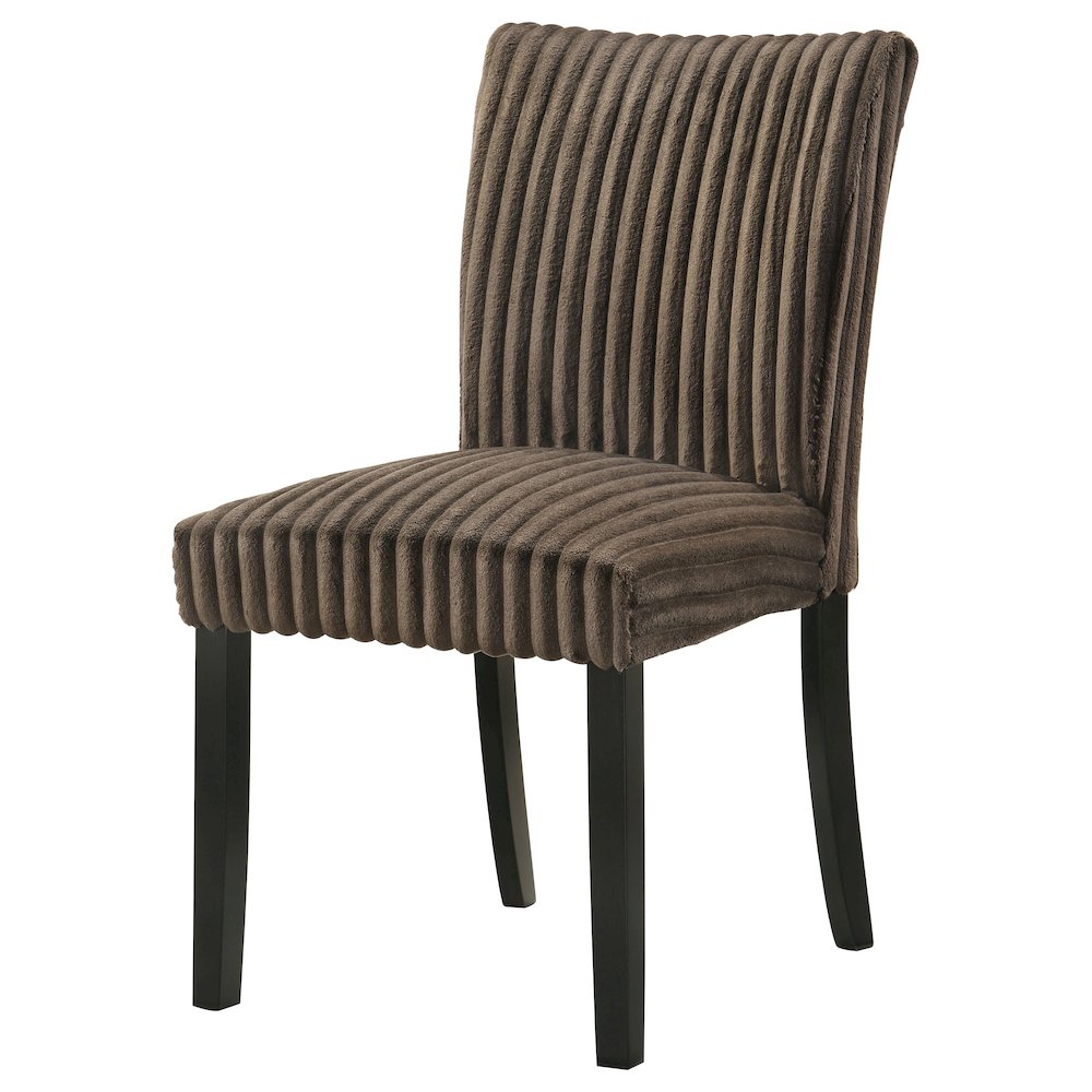 Dermott Upholstered Parson Dining Side Chair Chocolate (Set of 2). Picture 5