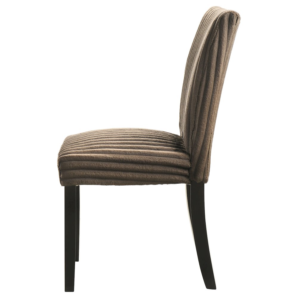 Dermott Upholstered Parson Dining Side Chair Chocolate (Set of 2). Picture 6