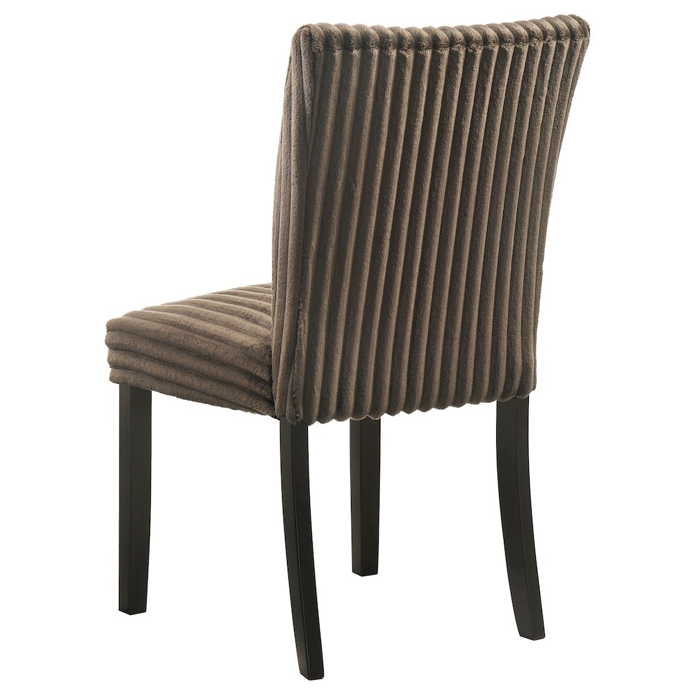 Dermott Upholstered Parson Dining Side Chair Chocolate (Set of 2). Picture 7