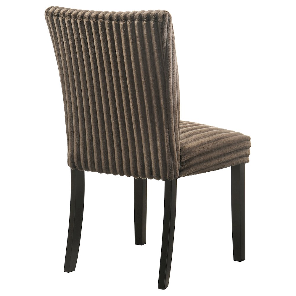 Dermott Upholstered Parson Dining Side Chair Chocolate (Set of 2). Picture 8
