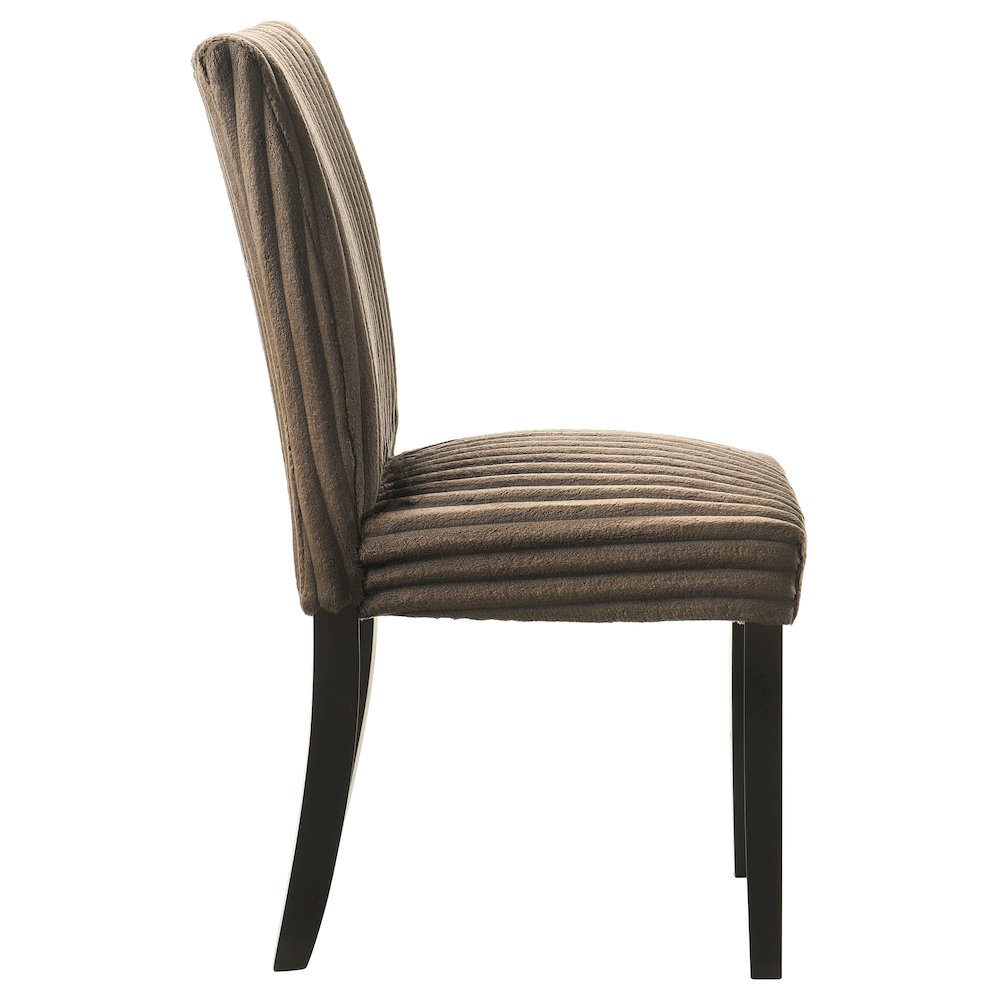 Dermott Upholstered Parson Dining Side Chair Chocolate (Set of 2). Picture 9