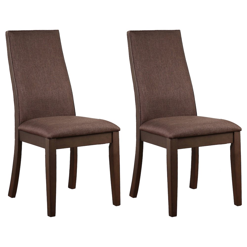 Spring Creek Upholstered Dining Chair Chocolate (Set of 2). Picture 1