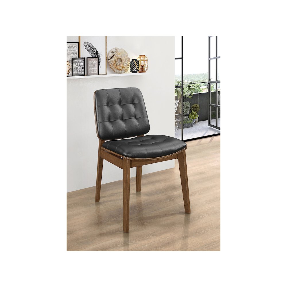 Redbridge Upholstered Dining Side Chair Walnut (Set of 2). Picture 4