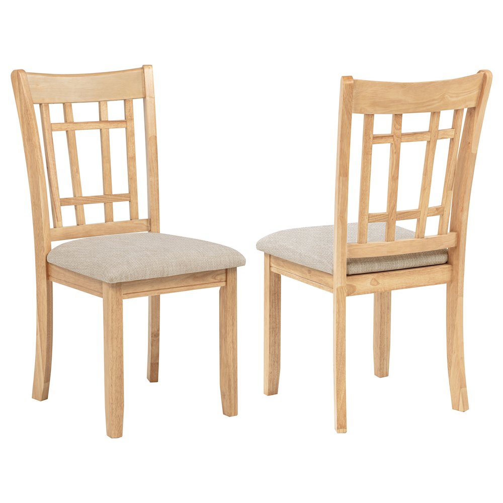 Lavon Wood Dining Side Chair Grey and Light Oak (Set of 2). Picture 1