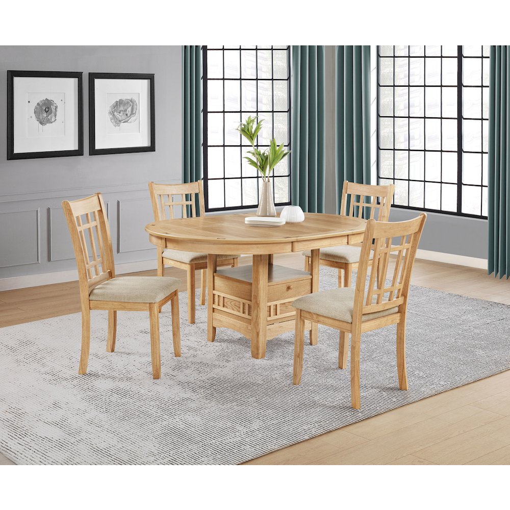 Lavon Wood Dining Side Chair Grey and Light Oak (Set of 2). Picture 14