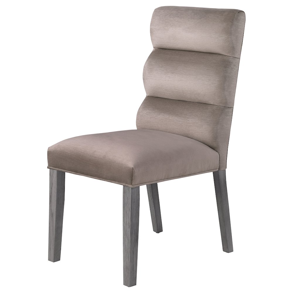 Carla Velvet Upholstered Dining Side Chair Ash (Set of 2). Picture 5