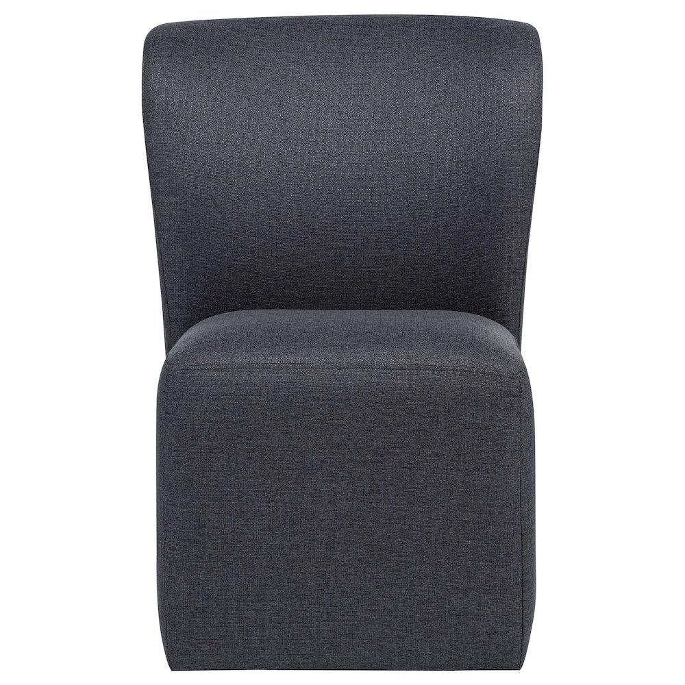 Jaelynn Upholstered Parsons Dining Side Chair Charcoal (Set of 2). Picture 2