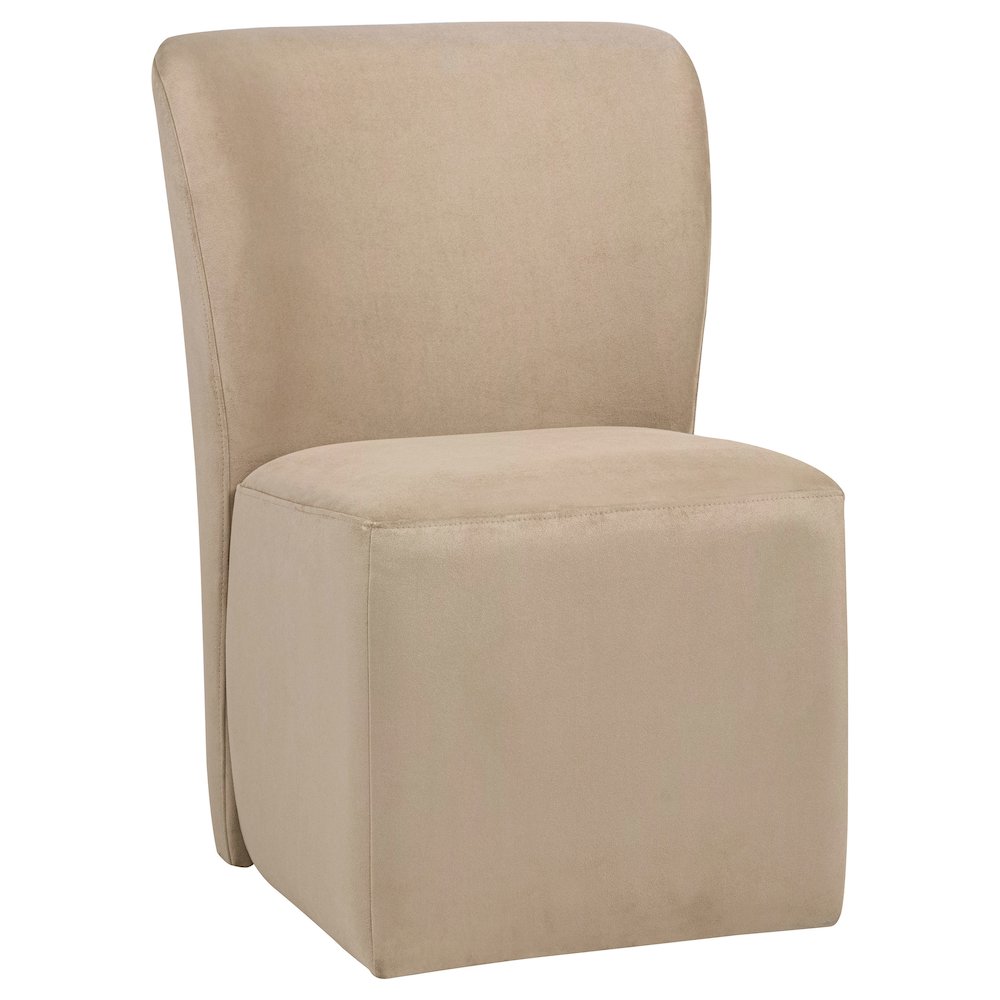 Jaelynn Upholstered Parsons Dining Side Chair Tan (Set of 2). Picture 1