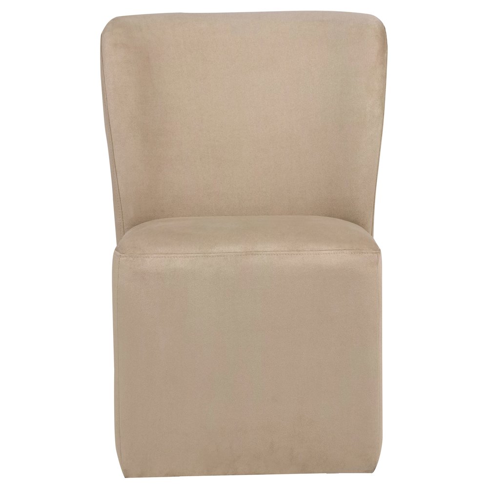 Jaelynn Upholstered Parsons Dining Side Chair Tan (Set of 2). Picture 2