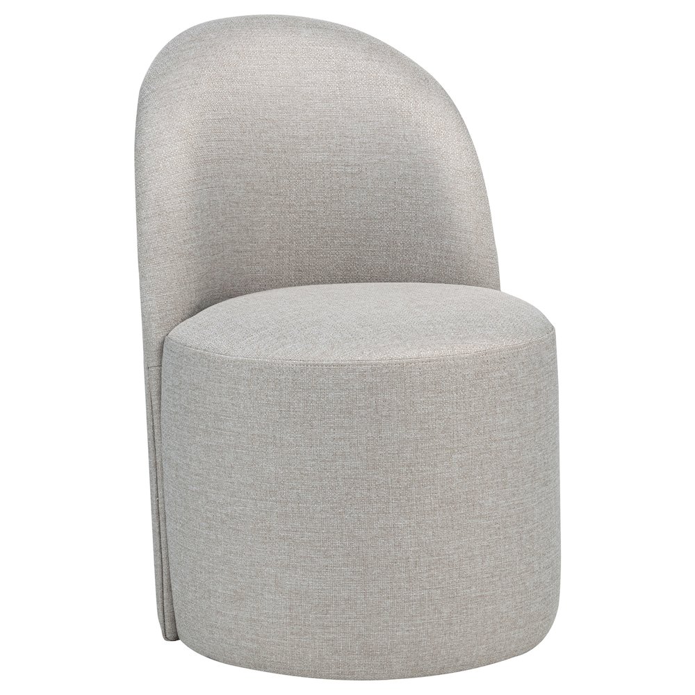 Aubrey Upholstered Barrel Dining Side Chair Beige (Set of 2). Picture 1