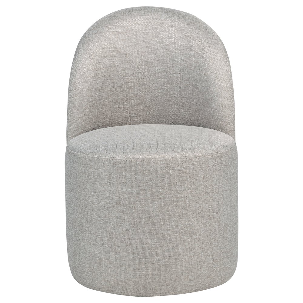 Aubrey Upholstered Barrel Dining Side Chair Beige (Set of 2). Picture 2