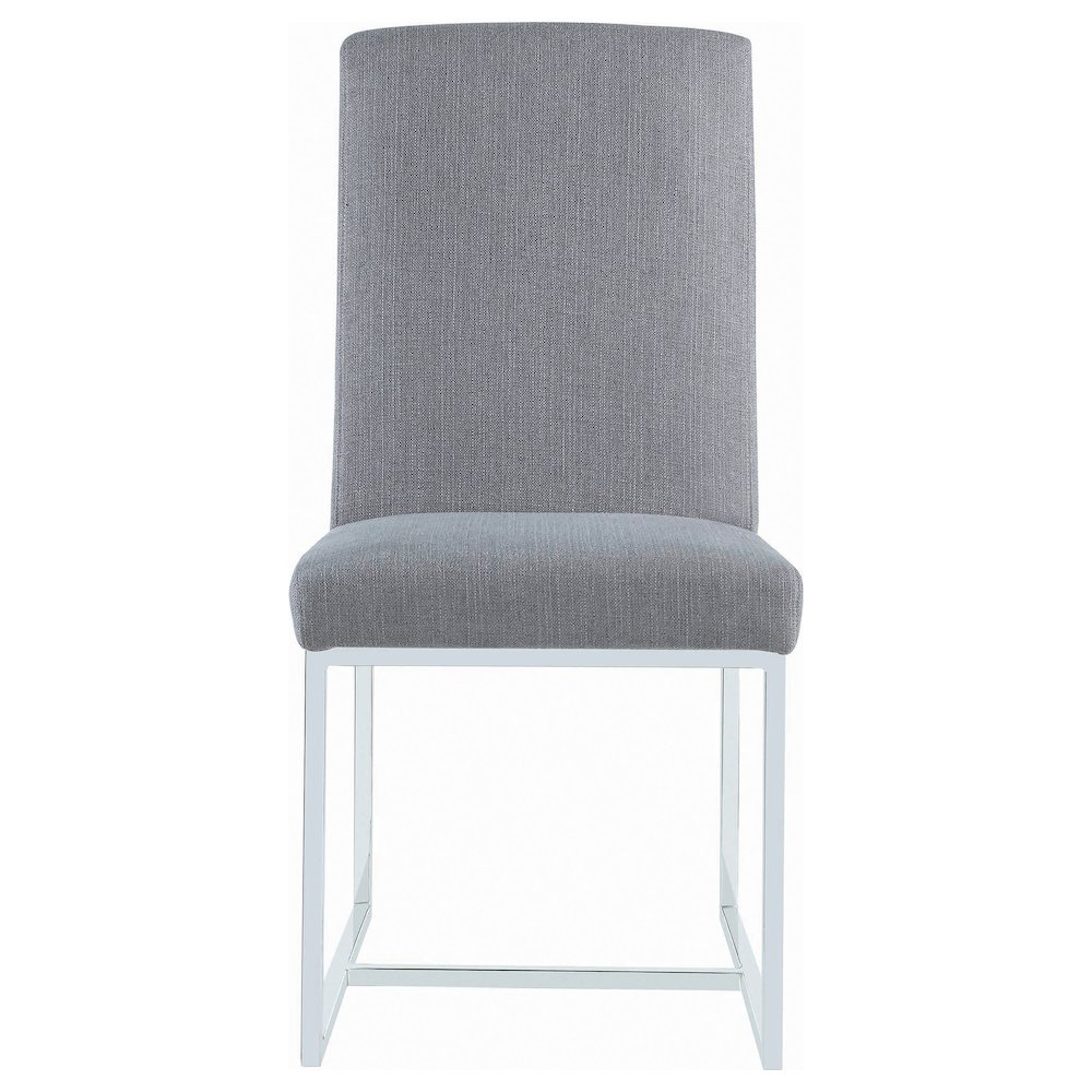 Mackinnon Upholstered Dining Side Chair Grey (Set of 2). Picture 4