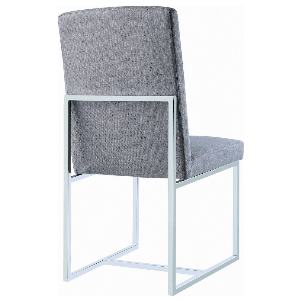 Mackinnon Upholstered Dining Side Chair Grey (Set of 2). Picture 8