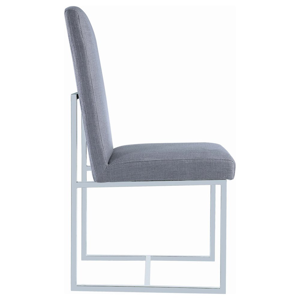 Mackinnon Upholstered Dining Side Chair Grey (Set of 2). Picture 9