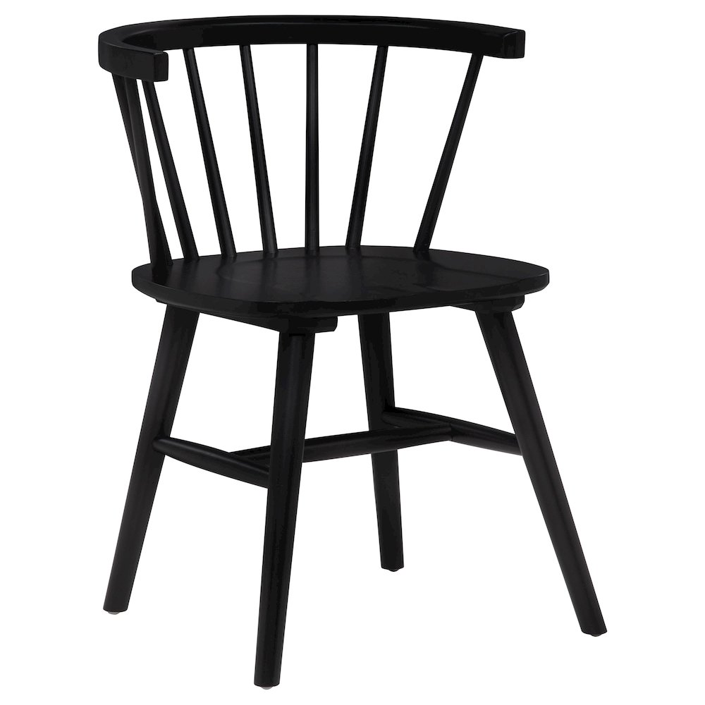 Jeffries Windsor Wood Dining Side Chair Black (Set of 2). Picture 3