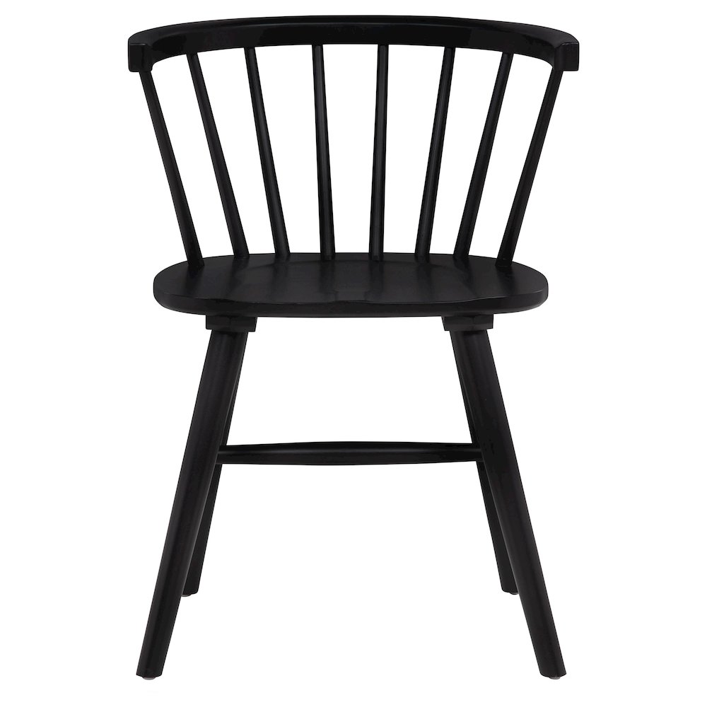Jeffries Windsor Wood Dining Side Chair Black (Set of 2). Picture 4