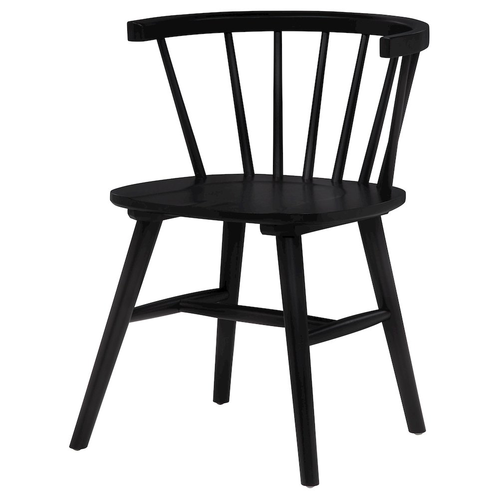 Jeffries Windsor Wood Dining Side Chair Black (Set of 2). Picture 5