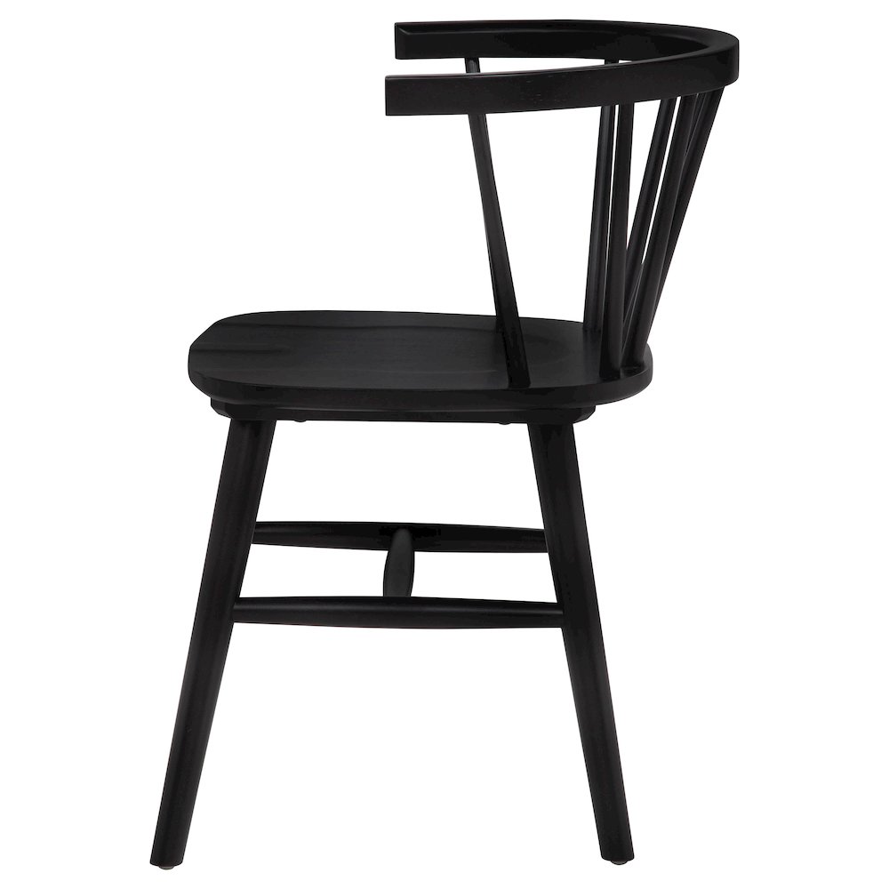 Jeffries Windsor Wood Dining Side Chair Black (Set of 2). Picture 6