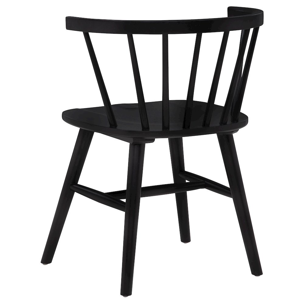 Jeffries Windsor Wood Dining Side Chair Black (Set of 2). Picture 7