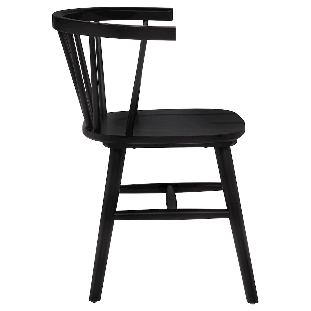 Jeffries Windsor Wood Dining Side Chair Black (Set of 2). Picture 10