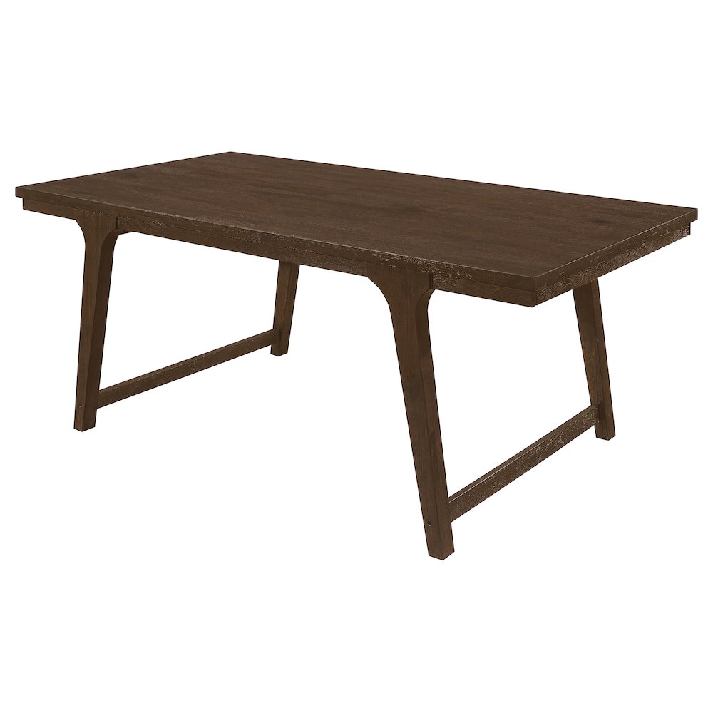 Reynolds Rectangular 79-inch Wood Dining Table Brown Oak. Picture 4